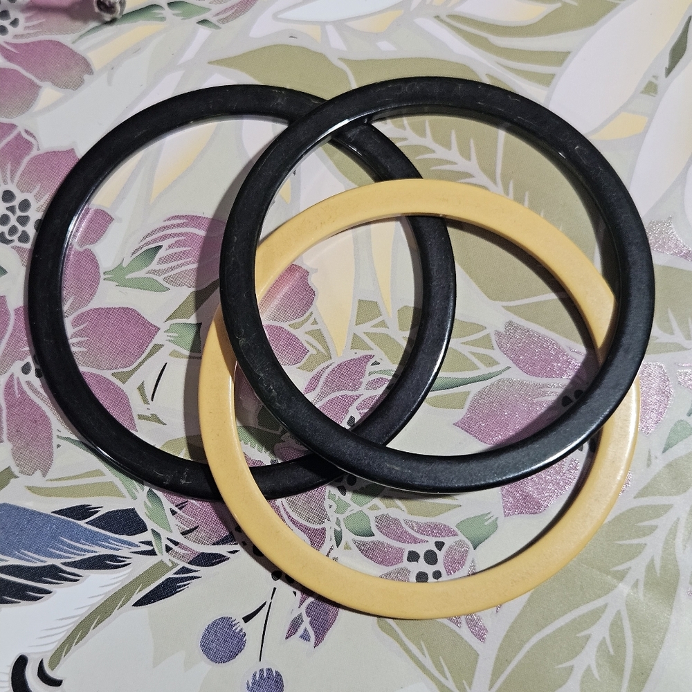 Set of Three Vintage Bakelite Bracelets